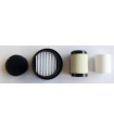 KIT FILTRES COMPRESSEUR EKOM 2 POSTES AVEC DESSICATEUR A MEMBRANE
