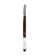  COUTEAU FANHSTOCK AVEC SPATULE A CIRE - MANCHE PALISSANDRE de  PRODONT HOLLIGER  à  16,00 € TTC