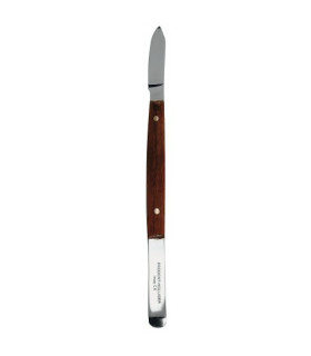  COUTEAU FANHSTOCK AVEC SPATULE A CIRE - MANCHE PALISSANDRE de  PRODONT HOLLIGER  à  16,00 € TTC